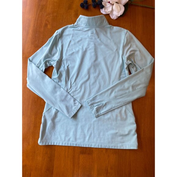 Hind Womens Half-Zip Pullover Sz M Light Blue Athleticleisure Lightweight Jacket - Picture 2 of 8